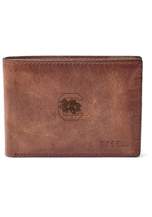 South Carolina Gamecocks Fossil Front Pocket Mens Bifold Wallet