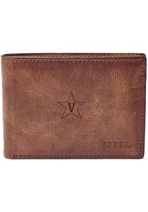 Vanderbilt Commodores Fossil Front Pocket Mens Bifold Wallet