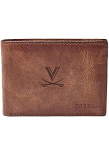 Virginia Cavaliers Fossil Front Pocket Mens Bifold Wallet