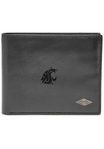 Washington State Cougars Fossil Leather FlipID Mens Bifold Wallet