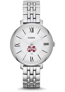 Jardine Associates Mississippi State Bulldogs Fossil Jacqueline Stainless Steel Womens Watch
