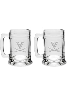 Virginia Cavaliers Hand Etched Crystal 15oz Colonial Tankard Set Stein