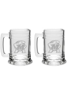 Maryland Terrapins Hand Etched Crystal 15oz Colonial Tankard Set Stein