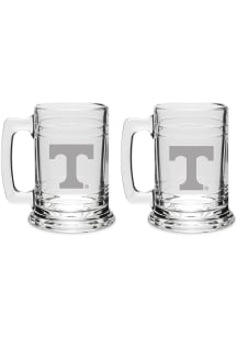 Tennessee Volunteers Hand Etched Crystal 15oz Colonial Tankard Set Stein