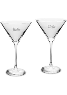 UCLA Bruins Hand Etched Crystal 10oz Set Martini Glass