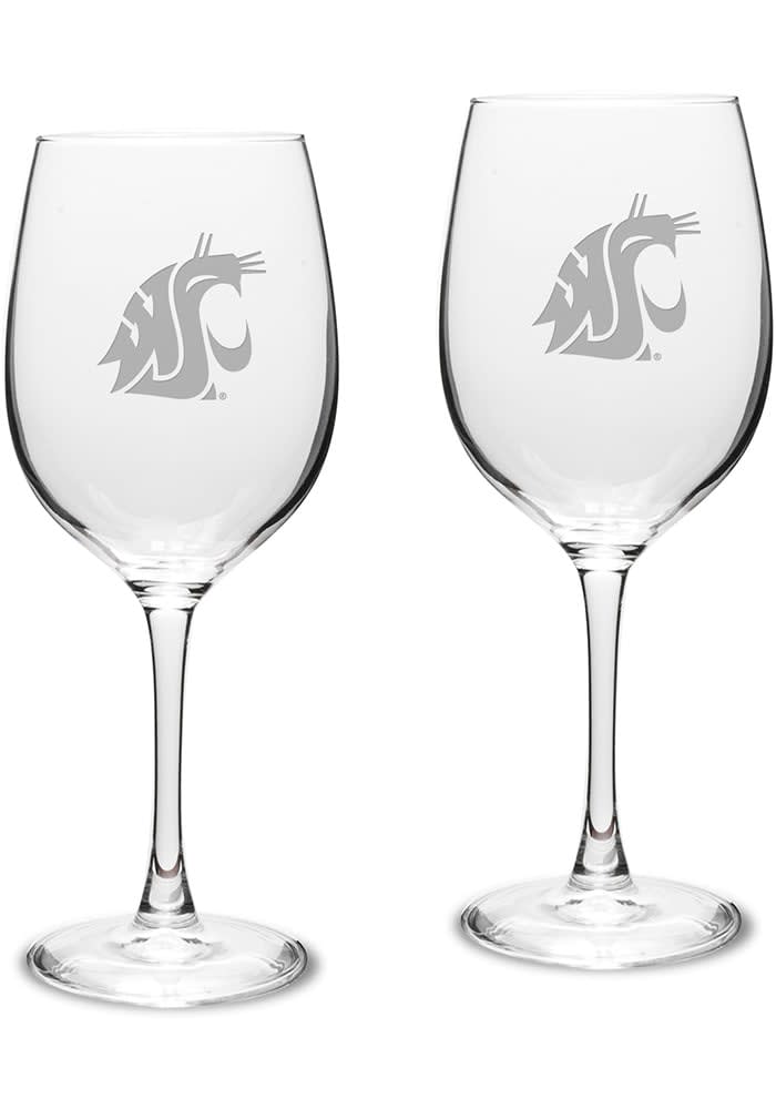 Louisville Cardinals 2-Piece 16oz. White Wine Glasses Set