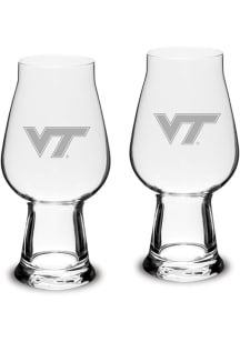 Virginia Tech Hokies Hand Etched Crystal 18.25oz Luigi Bormioli IPA Set Pint Glass