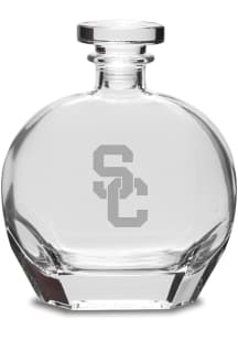 USC Trojans Hand Etched Crystal 23.75oz Puccini Decanter