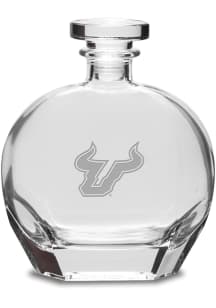 South Florida Bulls Hand Etched Crystal 23.75oz Puccini Decanter