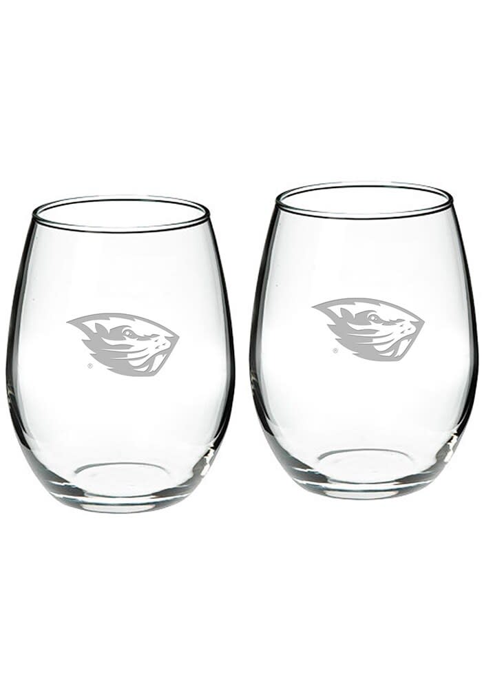 Minnesota Golden Gophers Personalized 15oz. 2-Piece Stemless Wine Glass Set