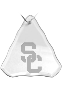 USC Trojans Hand Etched Crystal Ornament