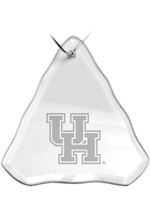 Houston Cougars Hand Etched Crystal Ornament