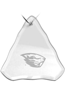 Oregon State Beavers Hand Etched Crystal Ornament