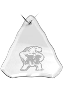 Maryland Terrapins Hand Etched Crystal Ornament