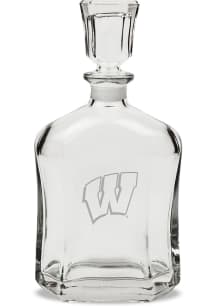 Wisconsin Badgers Hand Etched Crystal Whiskey 23.75oz Decanter