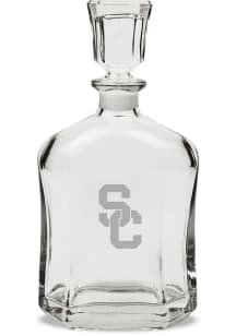 USC Trojans Hand Etched Crystal Whiskey 23.75oz Decanter