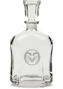 Colorado State Rams Hand Etched Crystal Whiskey 23.75oz Decanter