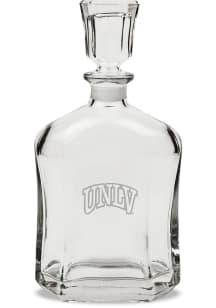 UNLV Runnin Rebels Hand Etched Crystal Whiskey 23.75oz Decanter