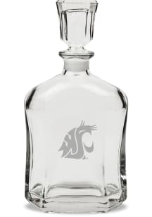 Washington State Cougars Hand Etched Crystal Whiskey 23.75oz Decanter