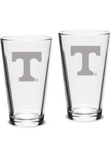 Tennessee Volunteers Hand Etched Crystal 16oz Pub Set Pint Glass