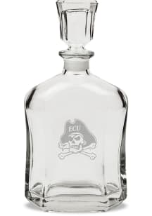 East Carolina Pirates Hand Etched Crystal Whiskey 23.75oz Decanter