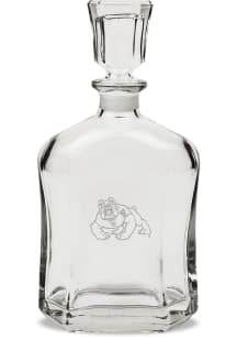 Fresno State Bulldogs Hand Etched Crystal Whiskey 23.75oz Decanter