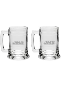 James Madison Dukes Hand Etched Crystal Set of 2 15oz Colonial Tankard Stein