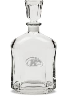 Kent State Golden Flashes Hand Etched Crystal Whiskey 23.75oz Decanter