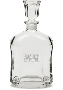 UL Lafayette Ragin' Cajuns Hand Etched Crystal Whiskey 23.75oz Decanter