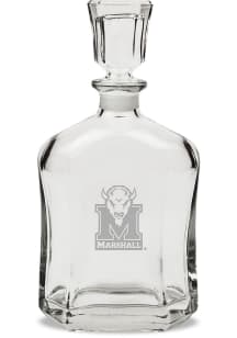 Marshall Thundering Herd Hand Etched Crystal Whiskey 23.75oz Decanter