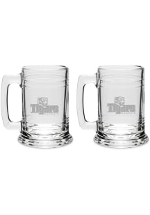 Memphis Tigers Hand Etched Crystal Set of 2 15oz Colonial Tankard Stein