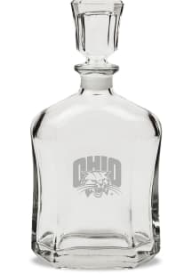 Ohio Bobcats Hand Etched Crystal Whiskey 23.75oz Decanter