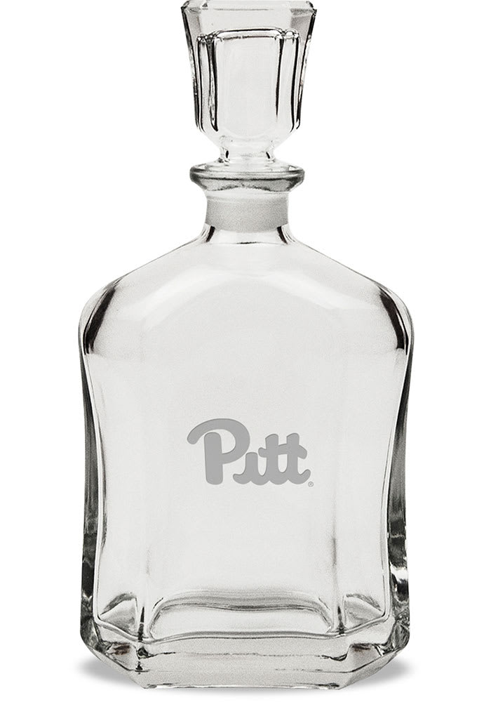 Pitt Panthers CLEAR Hand Etched Whiskey 23.75oz Decanter - 52732373