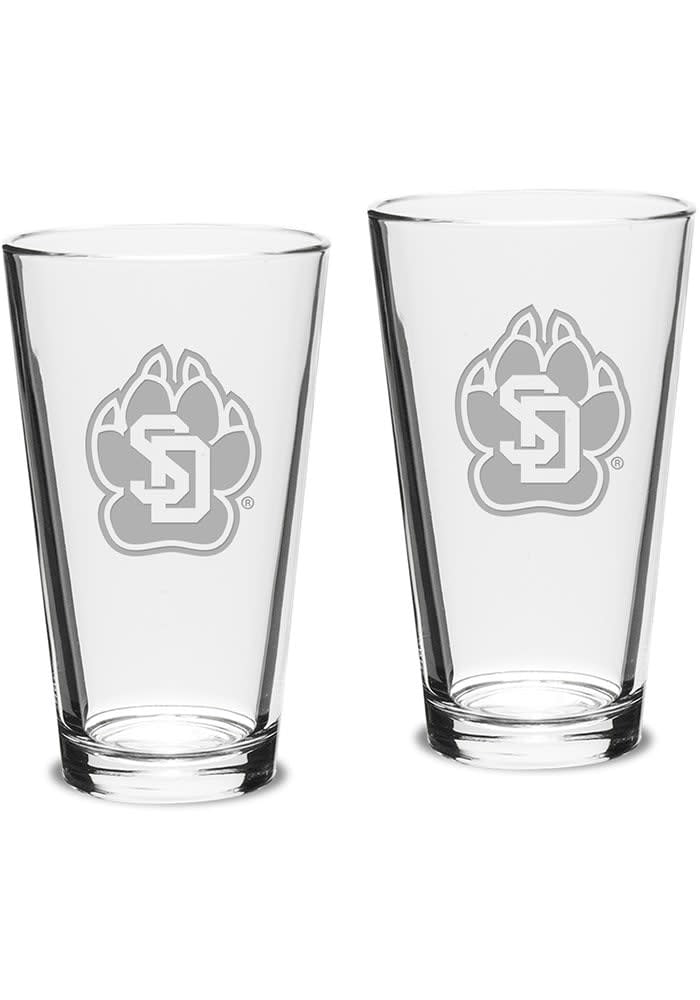 South Dakota Coyote Paw Logo 24-oz. Acrylic Pilsner Glass – USD