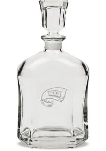 Western Kentucky Hilltoppers Hand Etched Crystal Whiskey 23.75oz Decanter