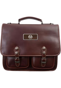 Colorado State Rams Brown Outback Leather Sabino Briefcase Tote