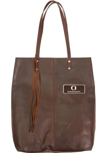 Oregon Ducks Brown Outback Leather Mee Canyon Tote Tote