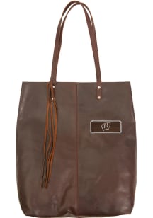 Wisconsin Badgers Brown Outback Leather Mee Canyon Tote Tote