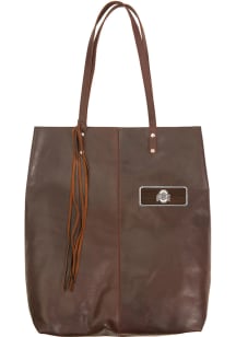 Ohio State Buckeyes Brown Outback Leather Mee Canyon Tote Tote