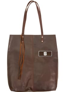 NC State Wolfpack Brown Outback Leather Mee Canyon Tote Tote