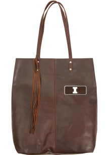 Illinois Fighting Illini Brown Outback Leather Mee Canyon Tote Tote
