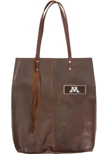 Minnesota Golden Gophers Brown Outback Leather Mee Canyon Tote Tote