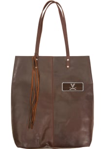 Virginia Cavaliers Brown Outback Leather Mee Canyon Tote Tote