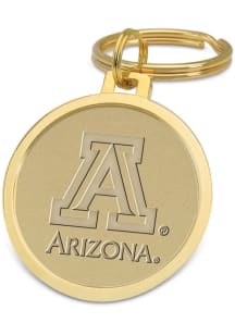 Arizona Wildcats Gold Medallion Keychain