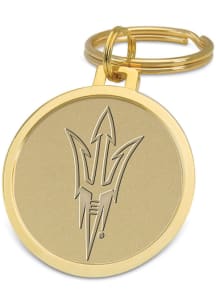 Arizona State Sun Devils Gold Medallion Keychain