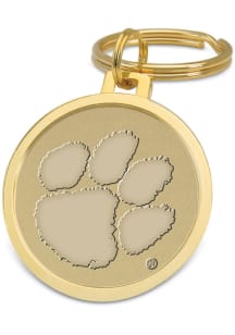 Clemson Tigers Gold Medallion Keychain