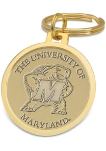 Maryland Terrapins Gold Medallion Keychain