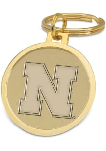 Nebraska Cornhuskers Gold Medallion Keychain
