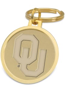 Oklahoma Sooners Gold Medallion Keychain