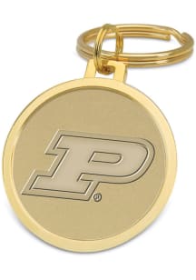 Purdue Boilermakers Gold Medallion Keychain